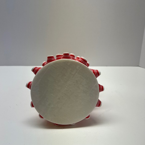 Peppermint Ribbon Candy Christmas Tree 14" Tabletop Decor and Ornament 4" - Picture 4 of 7